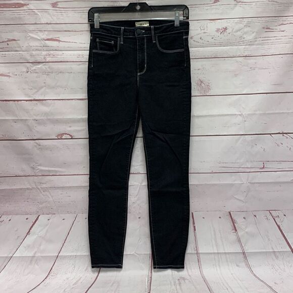 L’AGENCE Women’s 27 Margot Black Skinny High Rise Stretch Jeans